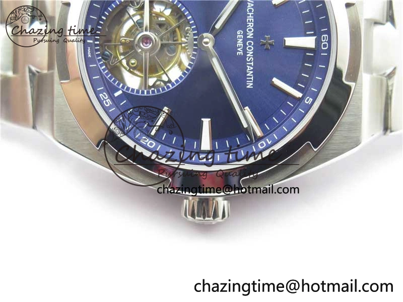 Traditionnelle Tourbillon SS EURF Best Edition Blue Dial on SS Bracelet Efficient 9909