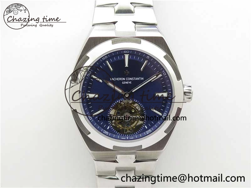Traditionnelle Tourbillon SS EURF Best Edition Blue Dial on SS Bracelet Efficient 9909