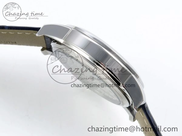 Traditionnelle Tourbillon SS RMSF Best Edition Blue Textured Dial on Blue Leather Strap OdorResistant 9858