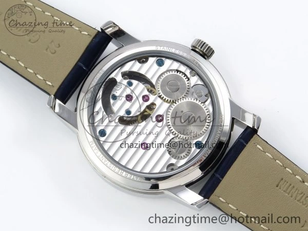 Traditionnelle Tourbillon SS RMSF Best Edition Blue Textured Dial on Blue Leather Strap OdorResistant 9858