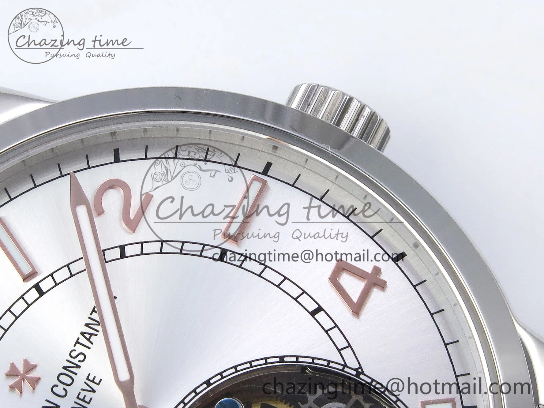 DailyWear Traditionnelle Tourbillon SS RMSF Best Edition Silver Dial on Brown Leather Strap 9862