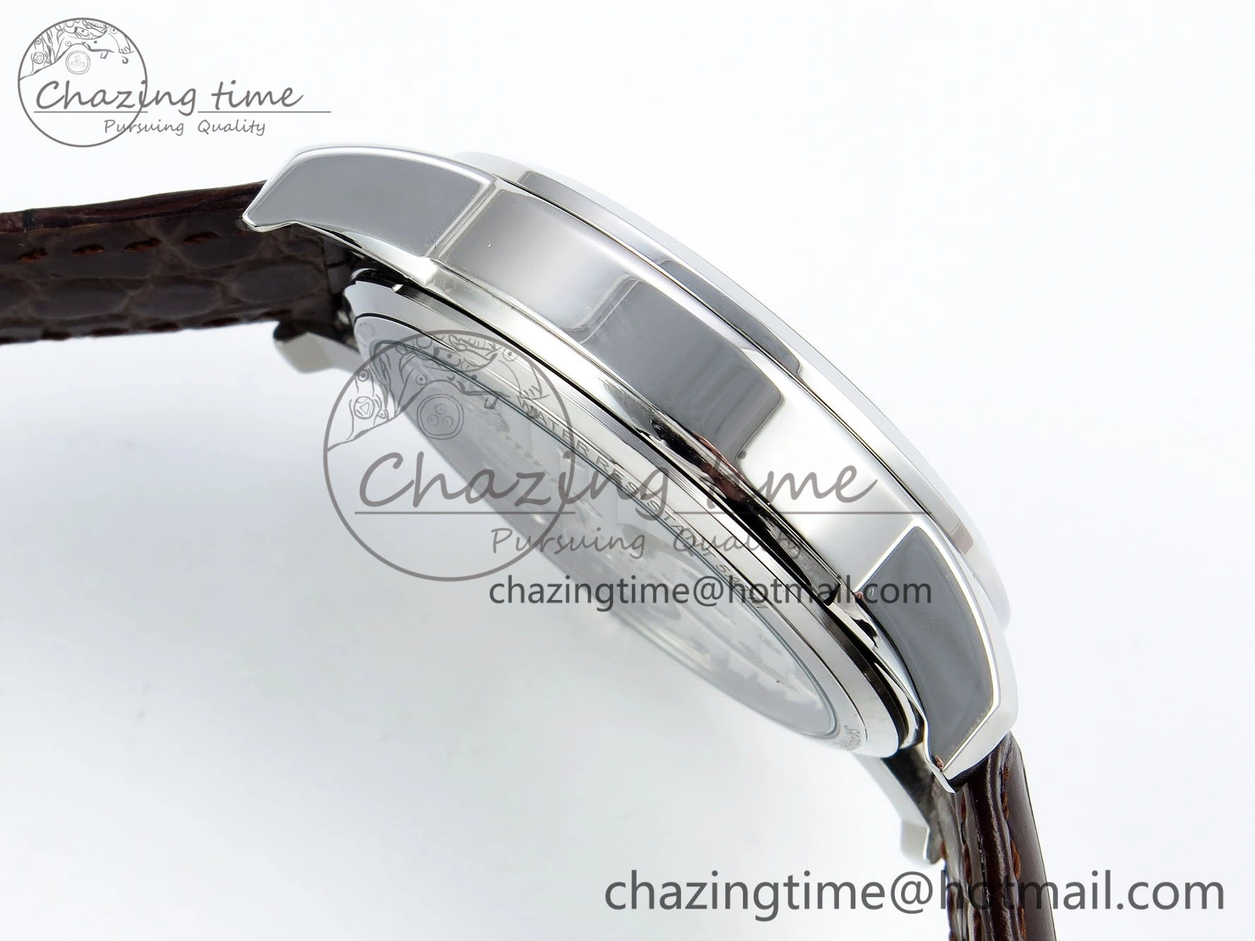 DailyWear Traditionnelle Tourbillon SS RMSF Best Edition Silver Dial on Brown Leather Strap 9862