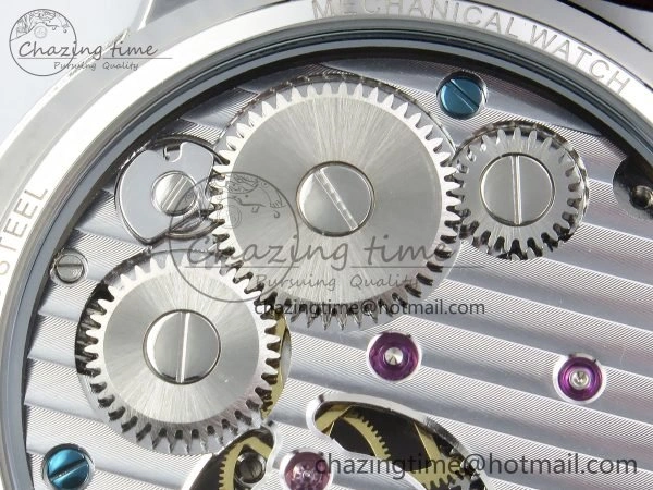 DailyWear Traditionnelle Tourbillon SS RMSF Best Edition Silver Dial on Brown Leather Strap 9862