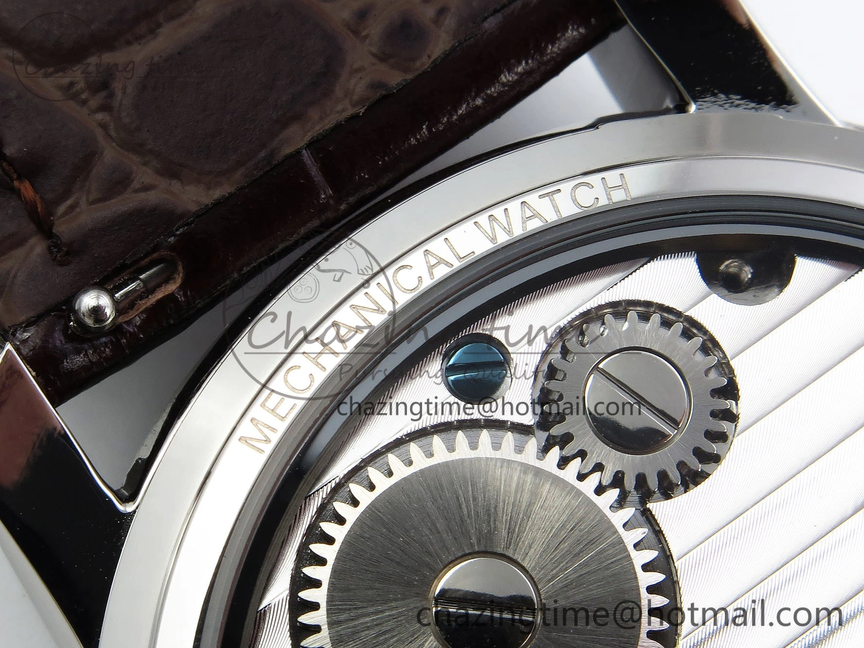 DailyWear Traditionnelle Tourbillon SS RMSF Best Edition Silver Dial on Brown Leather Strap 9862
