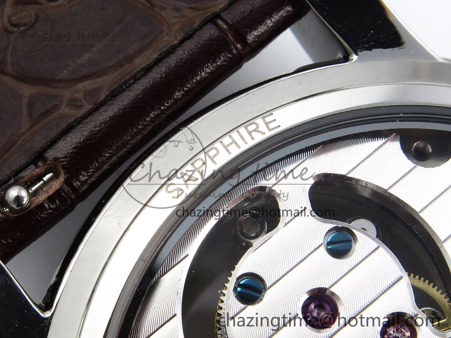 DailyWear Traditionnelle Tourbillon SS RMSF Best Edition Silver Dial on Brown Leather Strap 9862