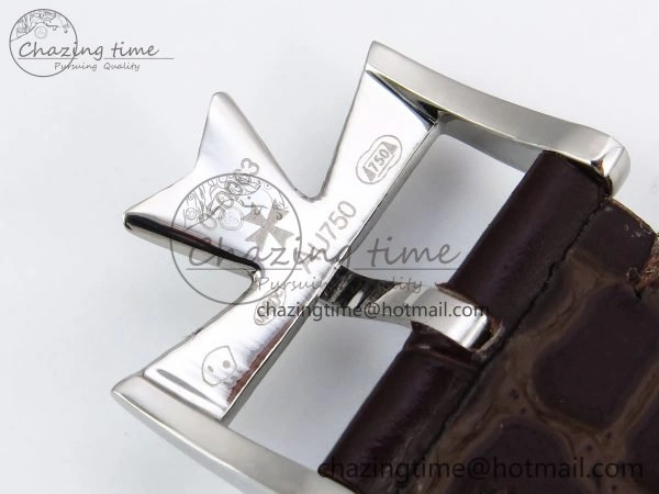 DailyWear Traditionnelle Tourbillon SS RMSF Best Edition Silver Dial on Brown Leather Strap 9862