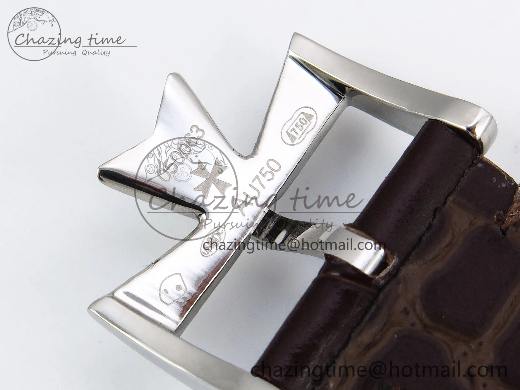 DailyWear Traditionnelle Tourbillon SS RMSF Best Edition Silver Dial on Brown Leather Strap 9862