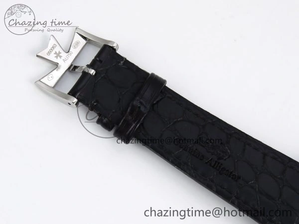 SmartChoice Traditionnelle Tourbillon SS RMSF Best Edition White Dial on Black Leather Strap 9861