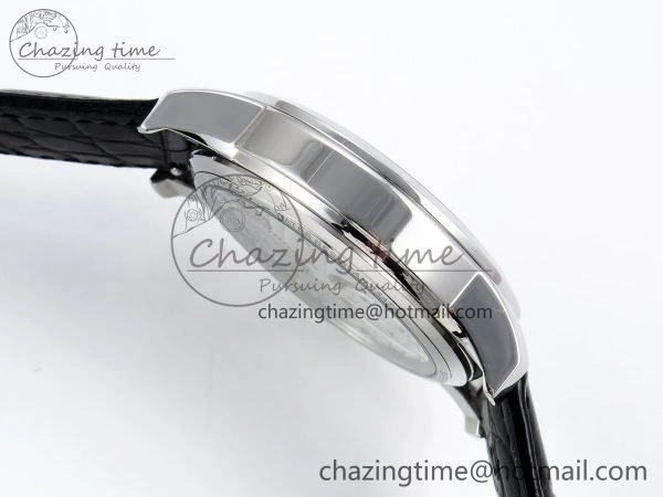 UrbanChic Traditionnelle Tourbillon SS RMSF Best Edition White Textured Dial on Black Leather Strap 9859