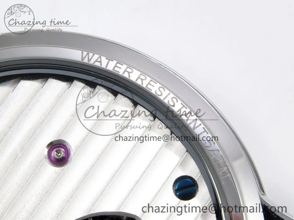 UrbanChic Traditionnelle Tourbillon SS RMSF Best Edition White Textured Dial on Black Leather Strap 9859