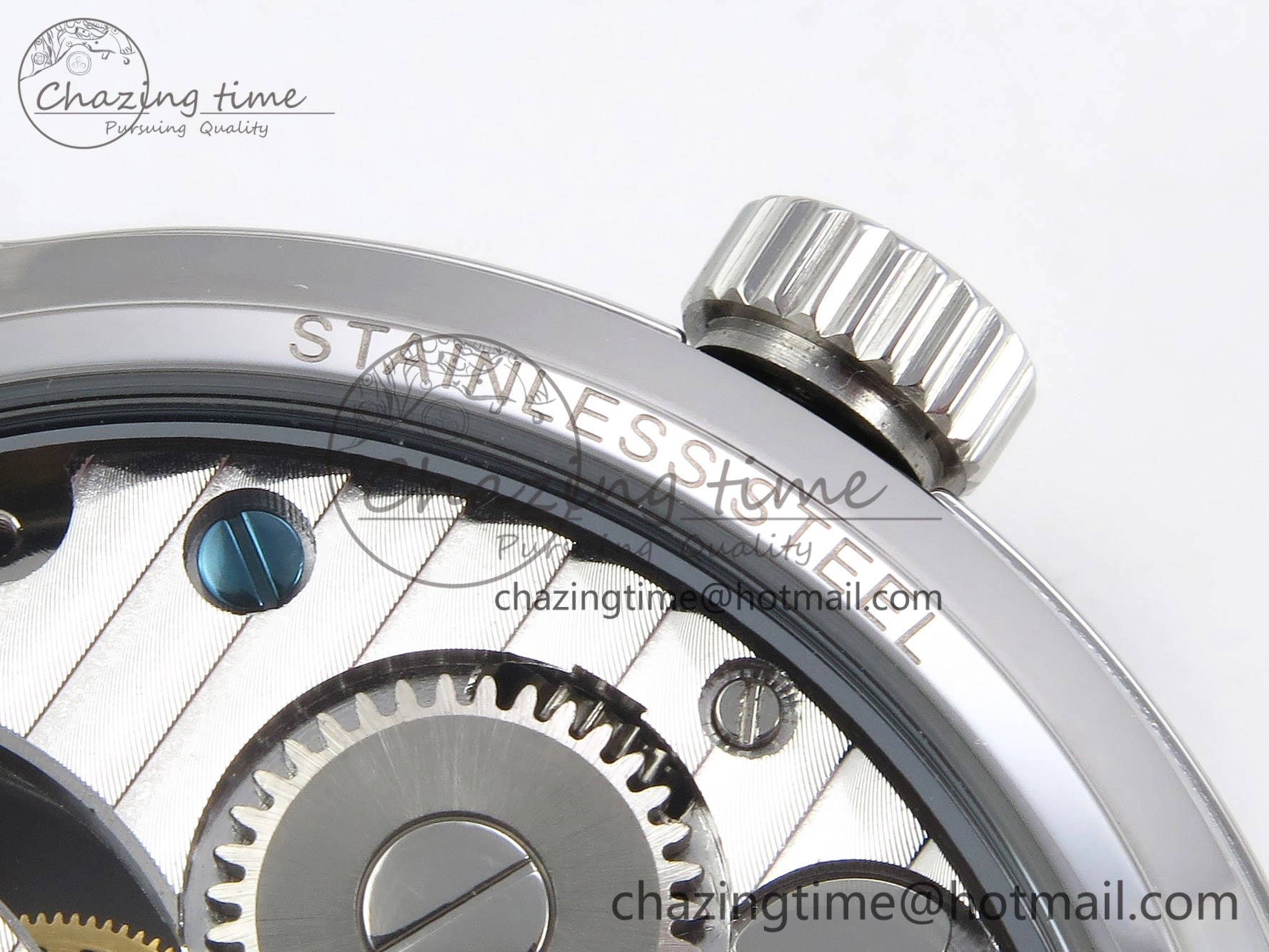 UrbanChic Traditionnelle Tourbillon SS RMSF Best Edition White Textured Dial on Black Leather Strap 9859