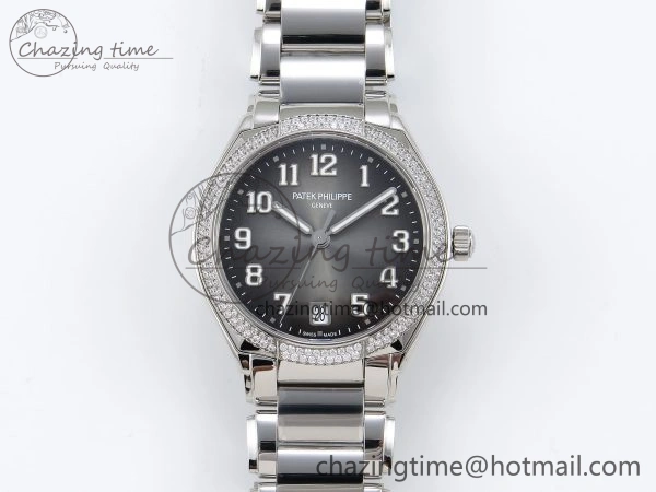 Twenty~4 7300 1200A SS PPF 1:1 Best Edition Gray Dial on SS Bracelet A324 Super Clone Flexible 8764