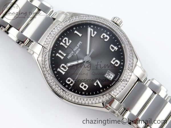 Twenty~4 7300 1200A SS PPF 1:1 Best Edition Gray Dial on SS Bracelet A324 Super Clone Flexible 8764