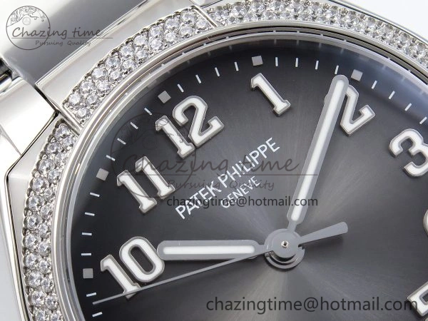 Twenty~4 7300 1200A SS PPF 1:1 Best Edition Gray Dial on SS Bracelet A324 Super Clone Flexible 8764