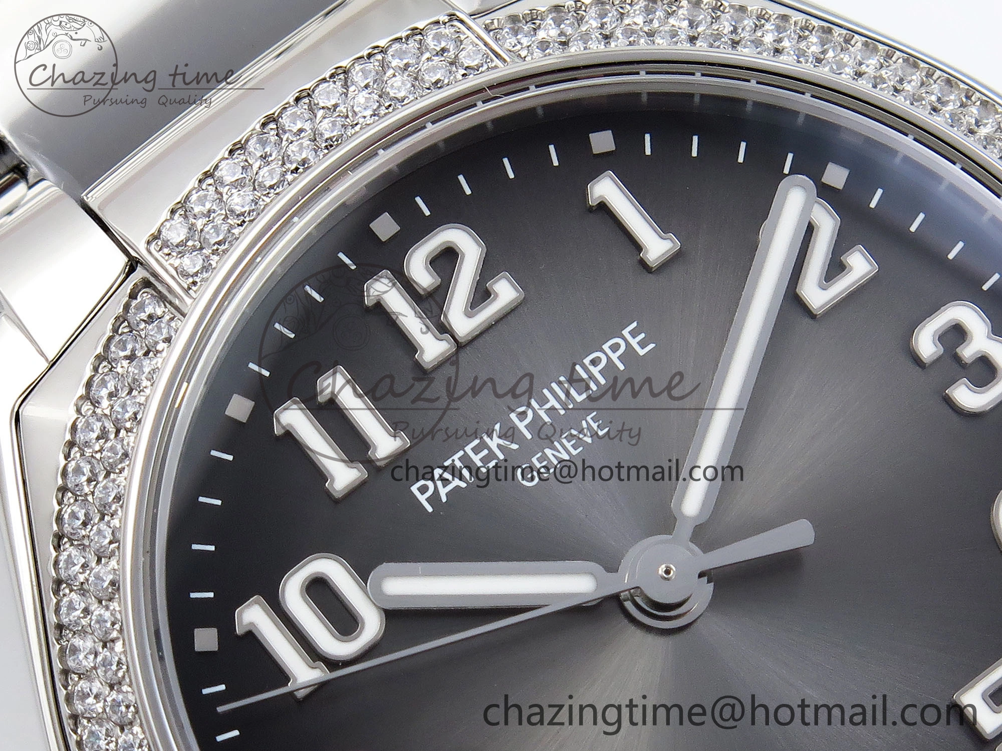 Twenty~4 7300 1200A SS PPF 1:1 Best Edition Gray Dial on SS Bracelet A324 Super Clone Flexible 8764