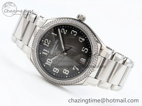 Twenty~4 7300 1200A SS PPF 1:1 Best Edition Gray Dial on SS Bracelet A324 Super Clone Flexible 8764