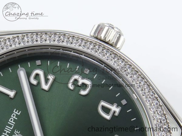 WrinkleFree Twenty~4 7300 1200A SS PPF 1:1 Best Edition Green Dial on SS Bracelet A324 Super Clone 8766
