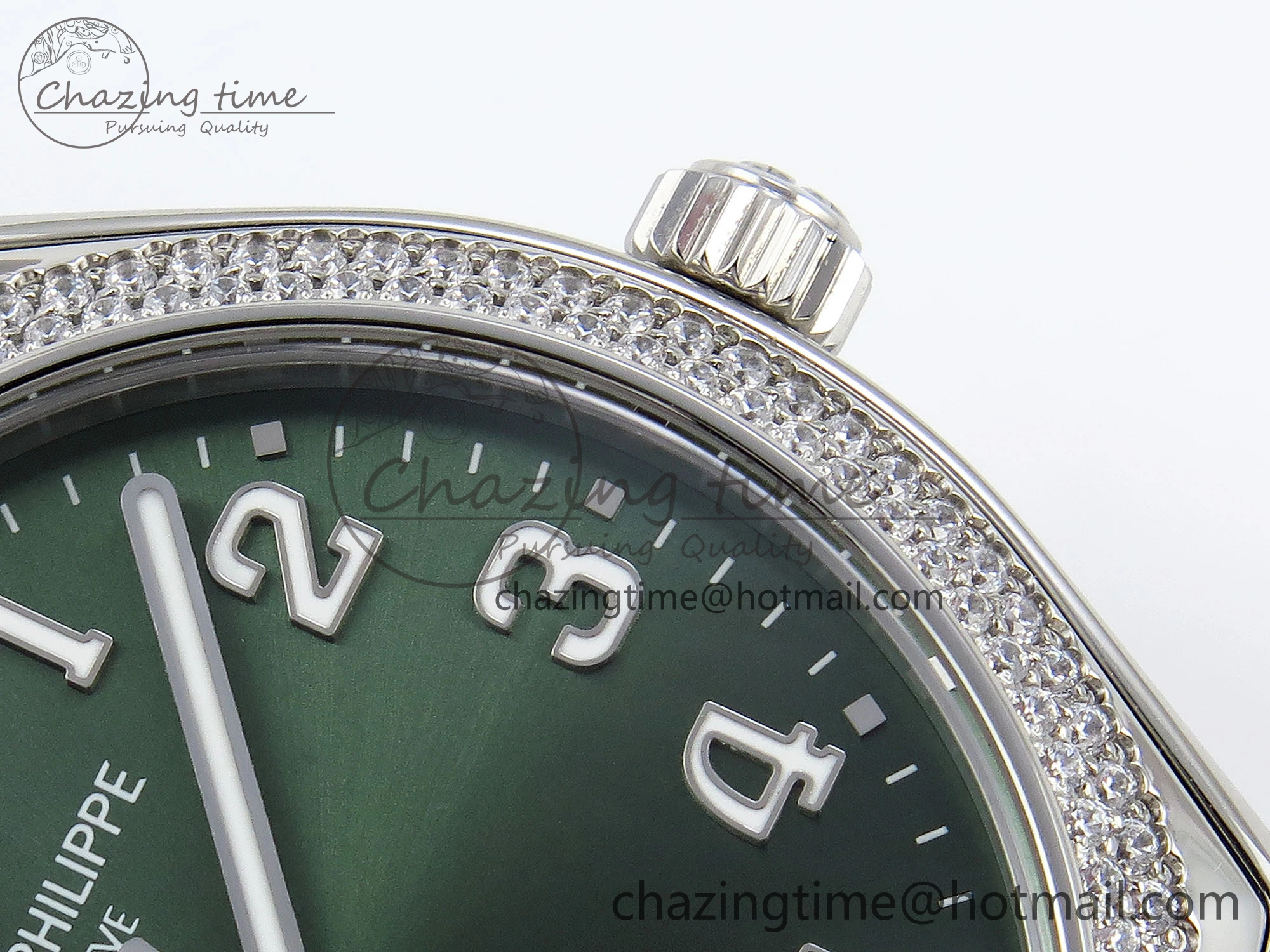WrinkleFree Twenty~4 7300 1200A SS PPF 1:1 Best Edition Green Dial on SS Bracelet A324 Super Clone 8766