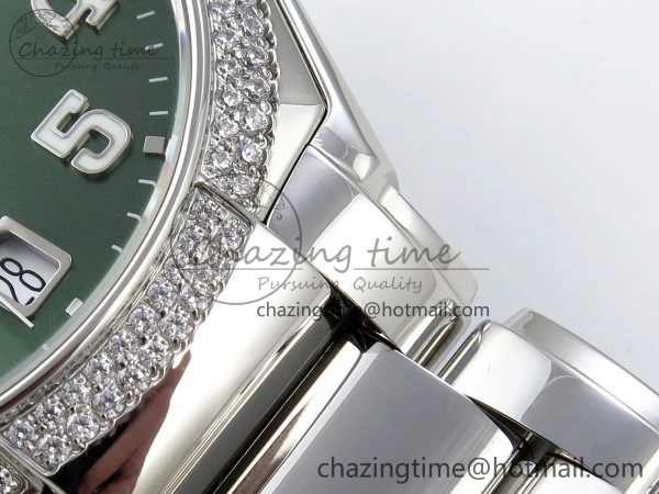 WrinkleFree Twenty~4 7300 1200A SS PPF 1:1 Best Edition Green Dial on SS Bracelet A324 Super Clone 8766