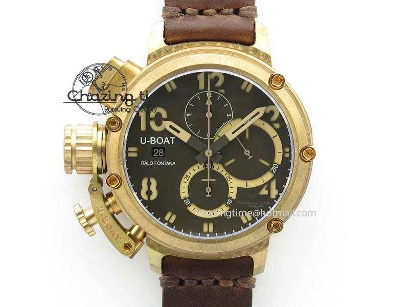 U-51 Chimera Bronzo 1:1 Best Edition Brown Dial On Brown Leather Strap A Comfortable 9798