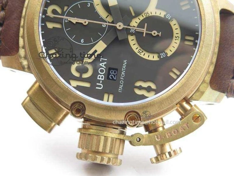 U-51 Chimera Bronzo 1:1 Best Edition Brown Dial On Brown Leather Strap A Comfortable 9798