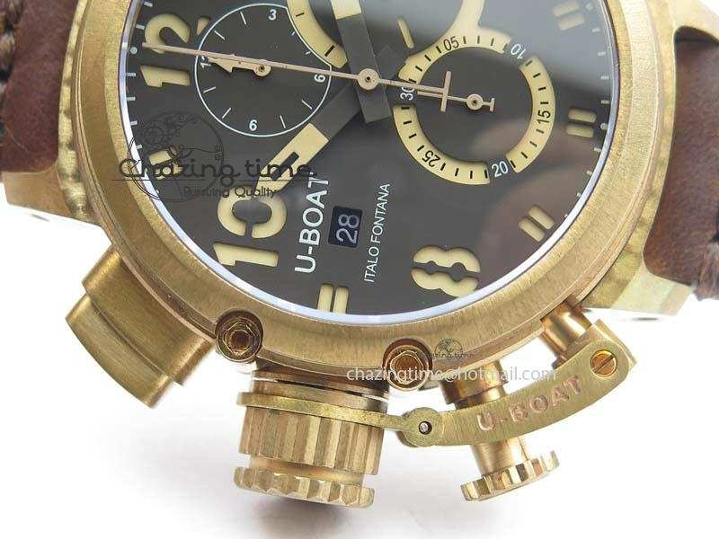 U-51 Chimera Bronzo 1:1 Best Edition Brown Dial On Brown Leather Strap A Comfortable 9798