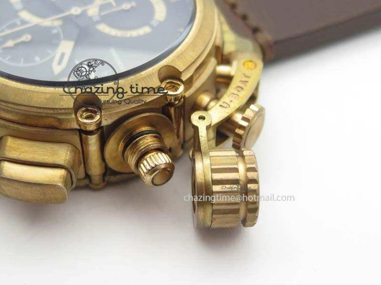 U-51 Chimera Bronzo 1:1 Best Edition Brown Dial On Brown Leather Strap A Comfortable 9798
