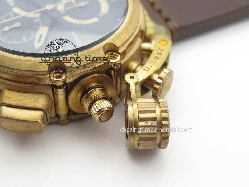U-51 Chimera Bronzo 1:1 Best Edition Brown Dial On Brown Leather Strap A Comfortable 9798