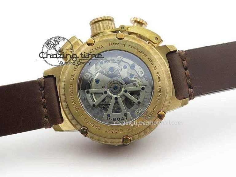 U-51 Chimera Bronzo 1:1 Best Edition Brown Dial On Brown Leather Strap A Comfortable 9798