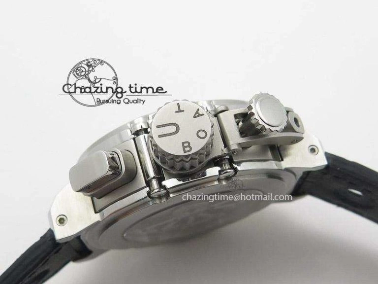 U-51 Chimera Watch Limited Edition Black Dial on Black Leather Strap A FastDry 9802