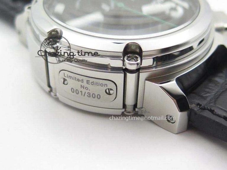 U-51 Chimera Watch Limited Edition Black Dial on Black Leather Strap A FastDry 9802