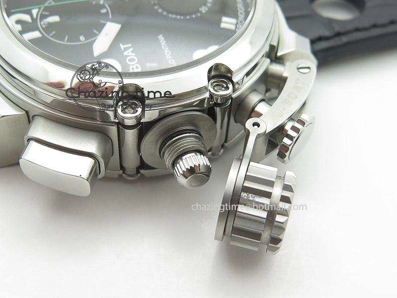 U-51 Chimera Watch Limited Edition Black Dial on Black Leather Strap A FastDry 9802