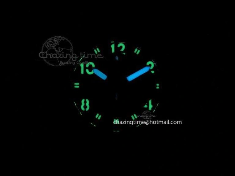 Compact U-51 Chimera Watch Limited Edition SS YG Black Dial on Black Leather Strap A 9800