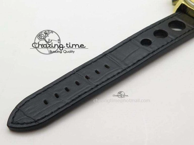 Compact U-51 Chimera Watch Limited Edition SS YG Black Dial on Black Leather Strap A 9800