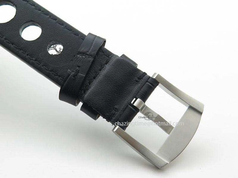 Compact U-51 Chimera Watch Limited Edition SS YG Black Dial on Black Leather Strap A 9800