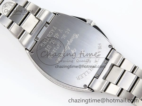 Contemporary VANGUARD SS BLACK FULL DIAMONDS ABF BEST EDITION DIAMONDS BLUE DIAL ON DIAMONDS BRACELET A 6506