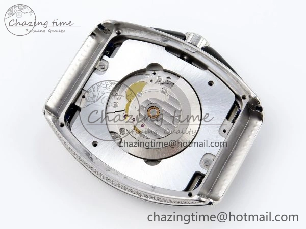 Contemporary VANGUARD SS BLACK FULL DIAMONDS ABF BEST EDITION DIAMONDS BLUE DIAL ON DIAMONDS BRACELET A 6506