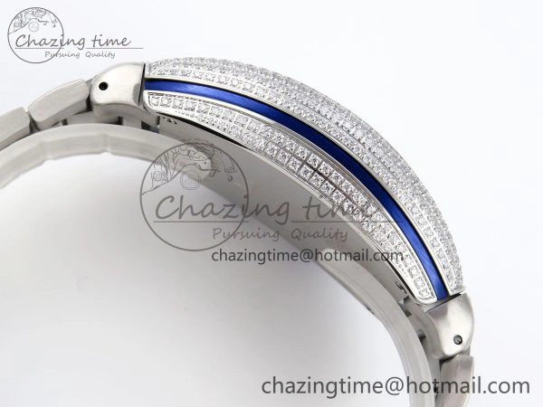 VANGUARD SS BLUE FULL DIAMONDS ABF BEST EDITION DIAMONDS BLUE DIAL ON DIAMONDS BRACELET A Durable 6511