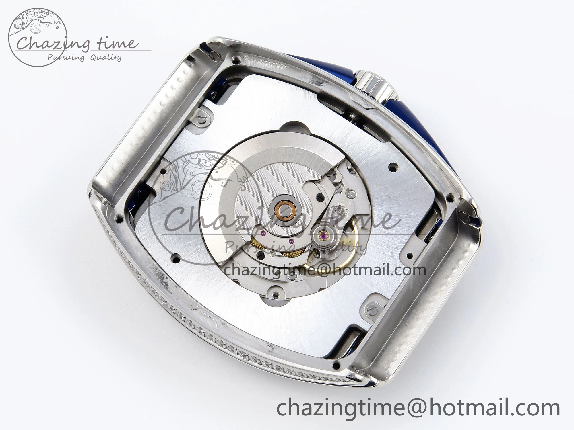 VANGUARD SS BLUE FULL DIAMONDS ABF BEST EDITION DIAMONDS BLUE DIAL ON DIAMONDS BRACELET A Durable 6511
