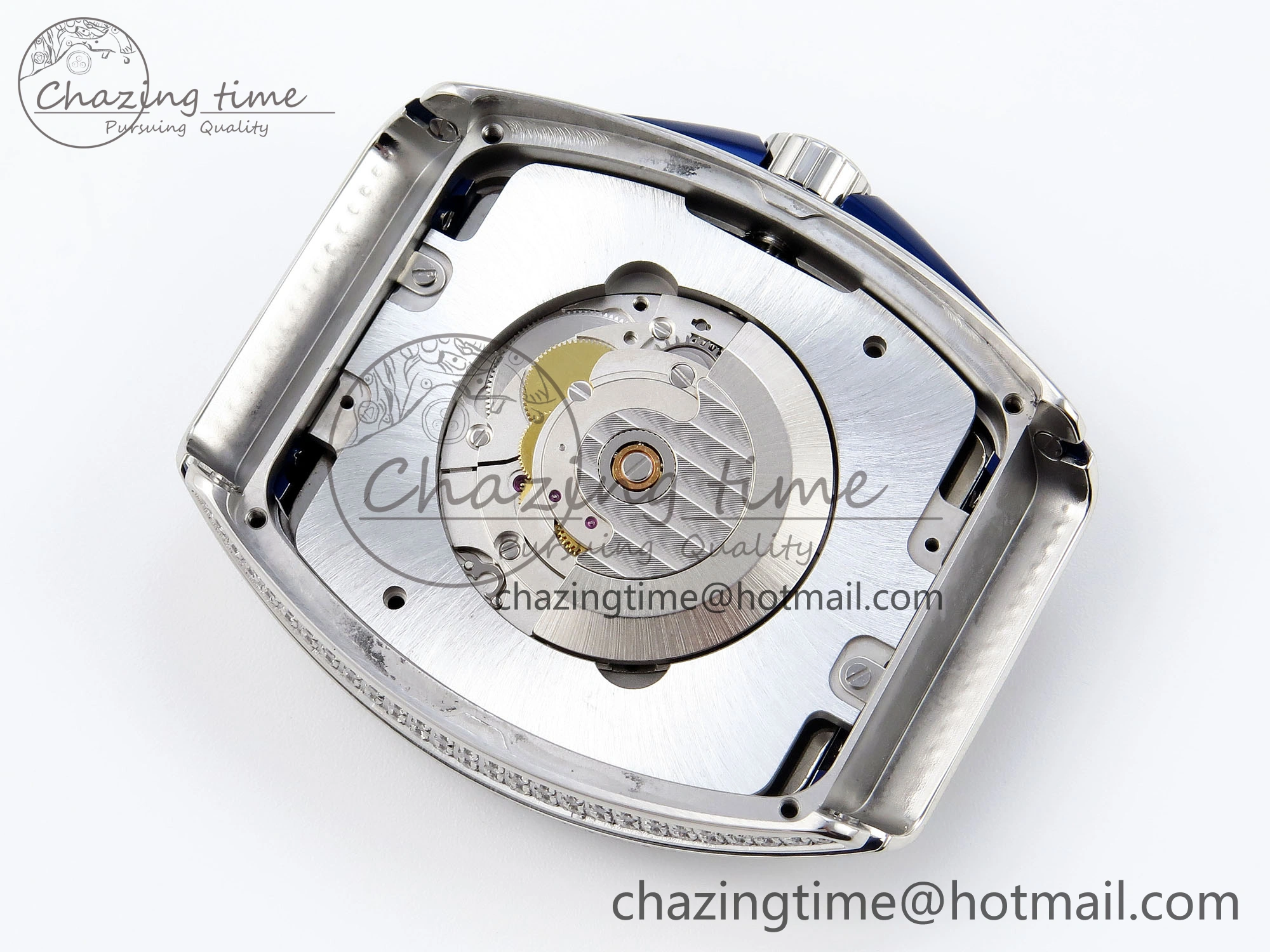 VANGUARD SS BLUE FULL DIAMONDS ABF BEST EDITION DIAMONDS BLUE DIAL ON DIAMONDS BRACELET A Durable 6511