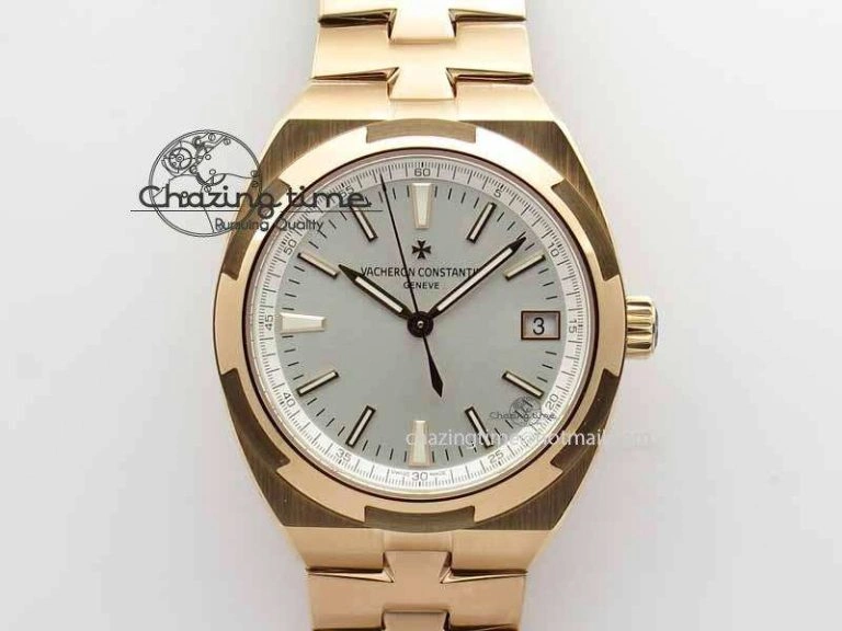 EasyCare VC RG UT Best Edition White Dial Diamond Markers On Brown Leather Strap 10008