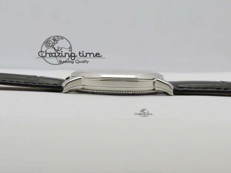 VC Sec@6 SS UT Best Edition Gray Dial Sticks Markers On Black Leather Strap Bold 10000