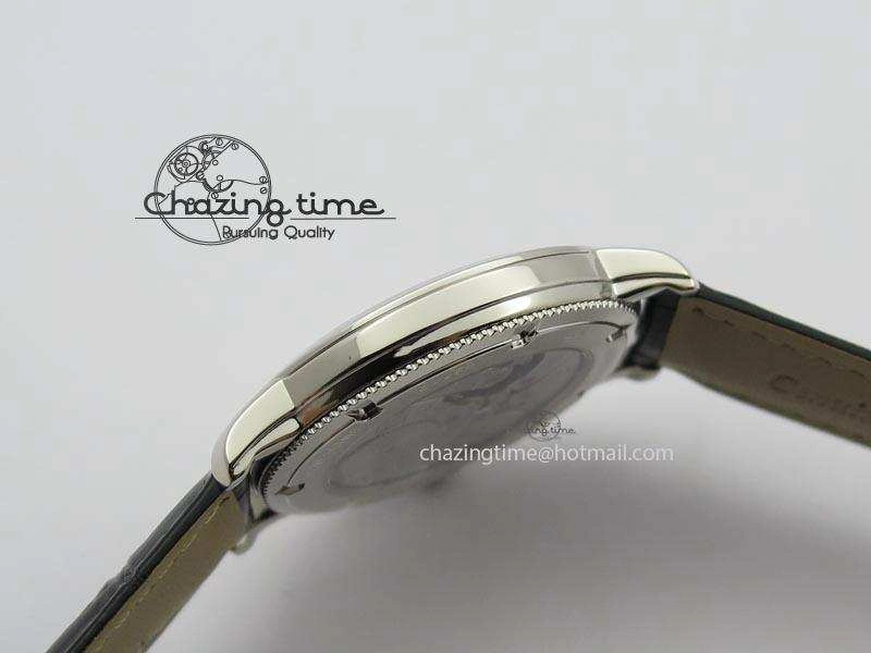 VC Sec@6 SS UT Best Edition Gray Dial Sticks Markers On Black Leather Strap Bold 10000