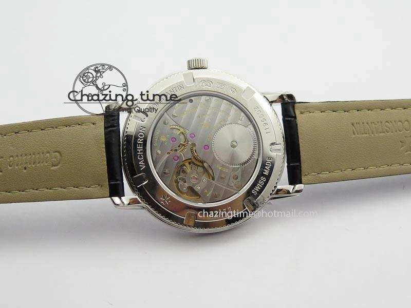 VC Sec@6 SS UT Best Edition Gray Dial Sticks Markers On Black Leather Strap Bold 10000