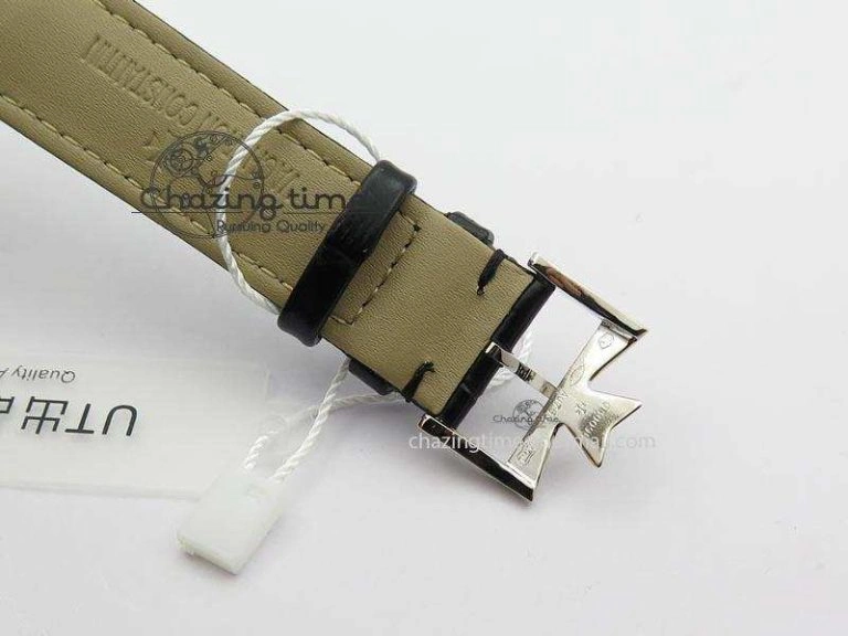 VC Sec@6 SS UT Best Edition Gray Dial Sticks Markers On Black Leather Strap Bold 10000