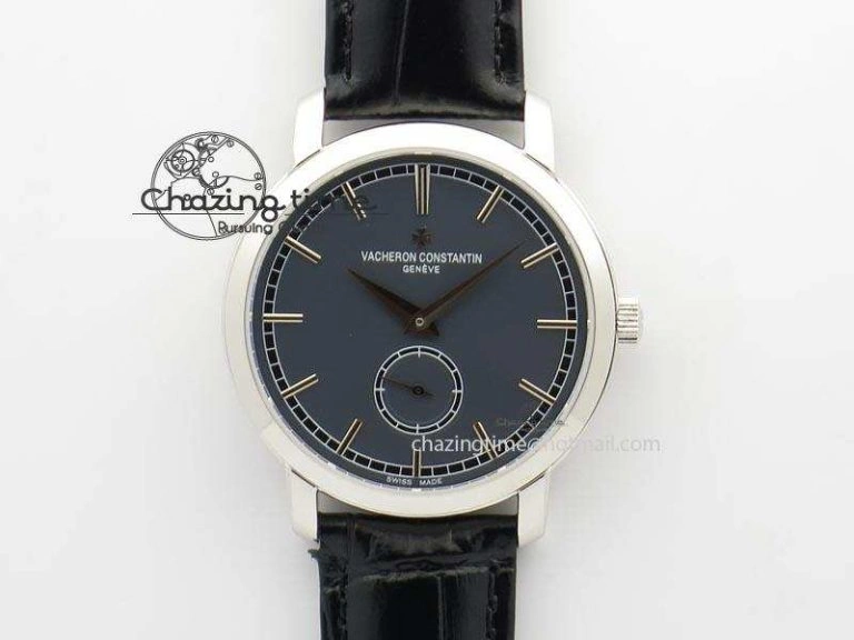 VC Sec@6 SS UT Best Edition Gray Dial Sticks Markers On Black Leather Strap Bold 10000