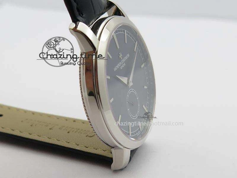 VC Sec@6 SS UT Best Edition Gray Dial Sticks Markers On Black Leather Strap Bold 10000