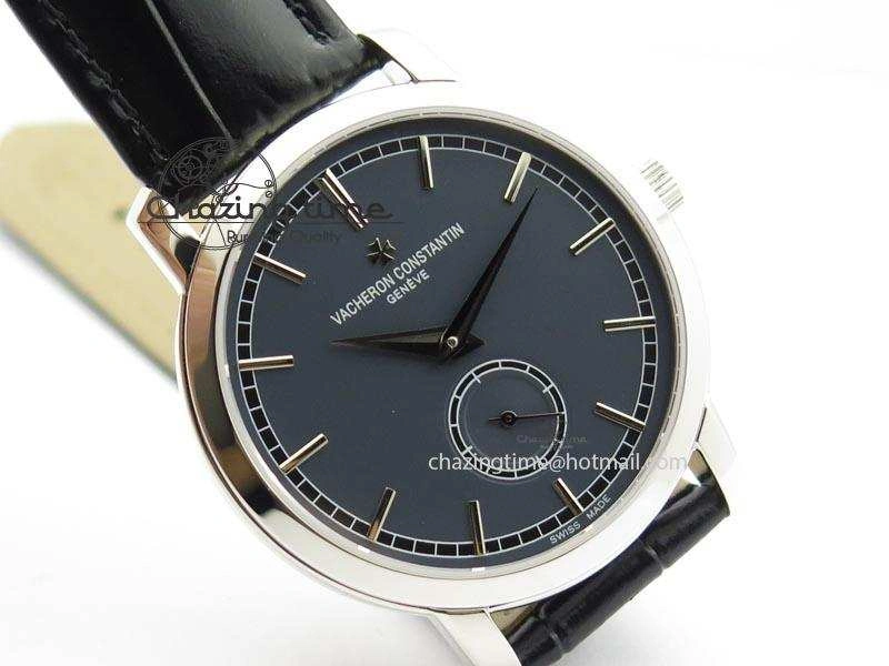 VC Sec@6 SS UT Best Edition Gray Dial Sticks Markers On Black Leather Strap Bold 10000
