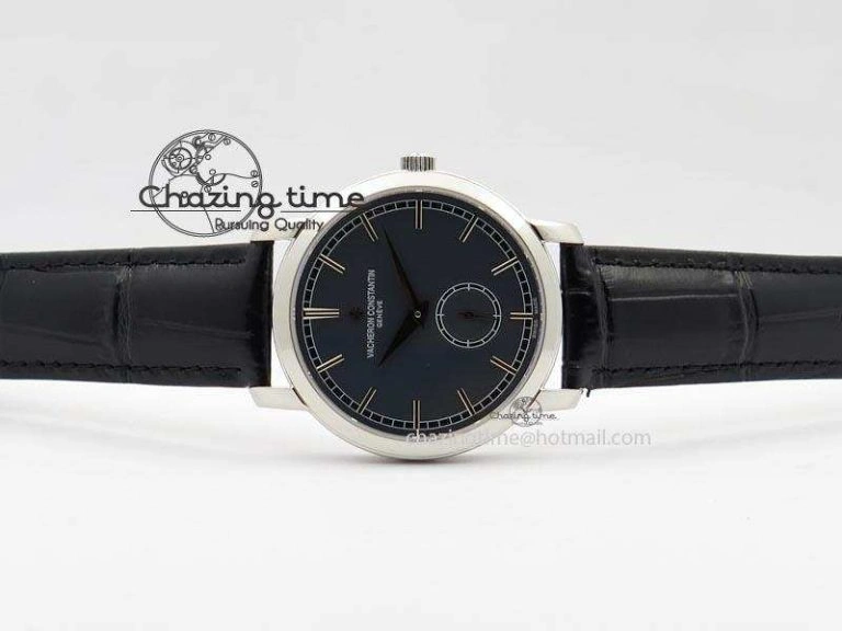 VC Sec@6 SS UT Best Edition Gray Dial Sticks Markers On Black Leather Strap Bold 10000