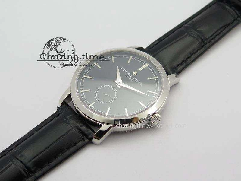 VC Sec@6 SS UT Best Edition Gray Dial Sticks Markers On Black Leather Strap Bold 10000